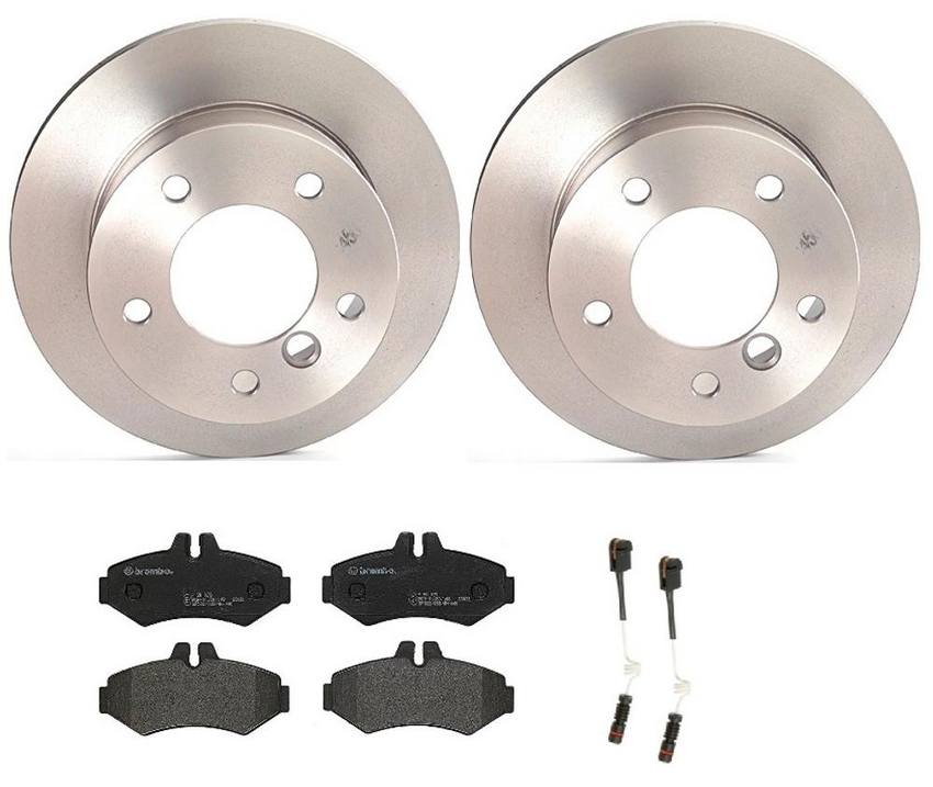 Sprinter Brembo Brakes Kit Pads and Rotors Rear (272mm) (LowMet
